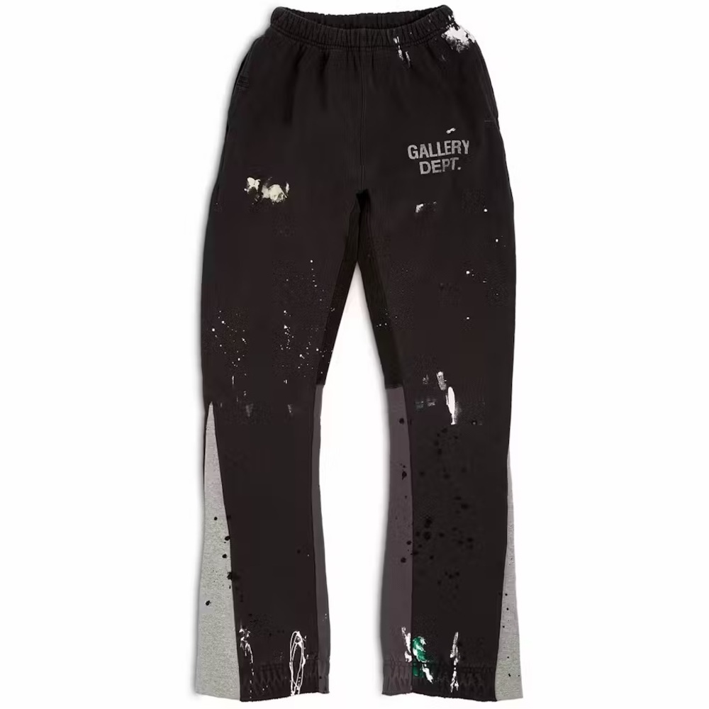 Gallery Dept Black and Gray Joggers